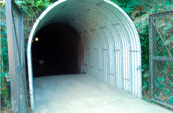 戦争遺跡　館山海軍航空隊赤山地下壕跡（通称：赤山地下壕）