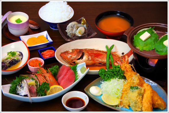 まんぷく海鮮御膳(例)